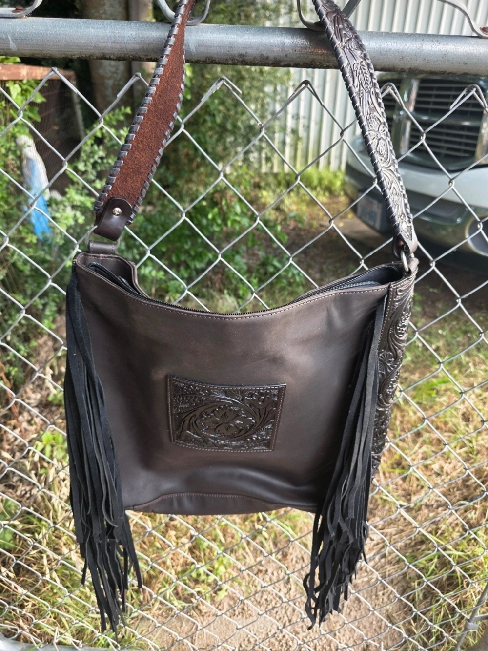 Rafter T Ranch Boho Leather Bag NWOT